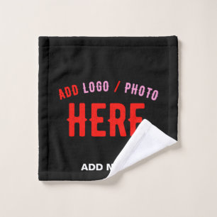 STYLISH MODERN CUSTOMIZABLE BLACK VERIFIED BRANDED WASH CLOTH