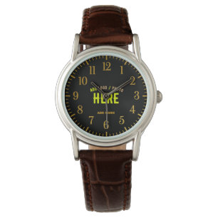 STYLISH MODERN CUSTOMIZABLE BLACK VERIFIED BRANDED WATCH