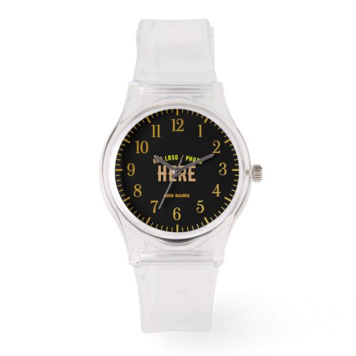 STYLISH MODERN CUSTOMIZABLE BLACK VERIFIED BRANDED WATCH