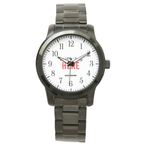 STYLISH MODERN CUSTOMIZABLE BLACK VERIFIED BRANDED WATCH