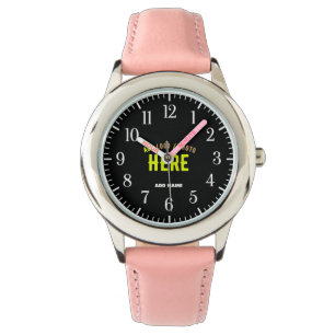 STYLISH MODERN CUSTOMIZABLE BLACK VERIFIED BRANDED WATCH