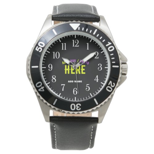 STYLISH MODERN CUSTOMIZABLE BLACK VERIFIED BRANDED WATCH