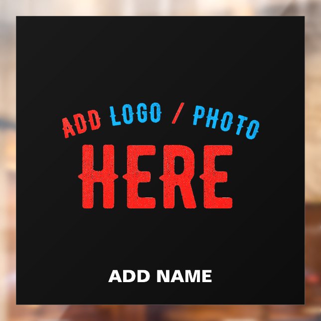 STYLISH MODERN CUSTOMIZABLE BLACK VERIFIED BRANDED WINDOW CLING (Sheet 2)