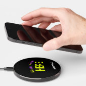STYLISH MODERN CUSTOMIZABLE BLACK VERIFIED BRANDED WIRELESS CHARGER  (Hand)