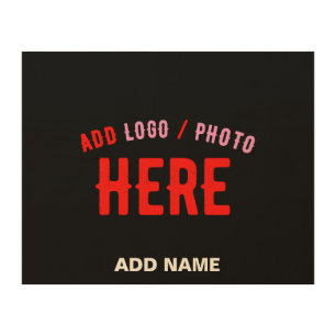 STYLISH MODERN CUSTOMIZABLE BLACK VERIFIED BRANDED WOOD WALL ART