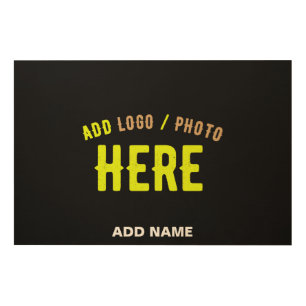 STYLISH MODERN CUSTOMIZABLE BLACK VERIFIED BRANDED WOOD WALL ART