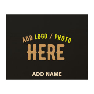 STYLISH MODERN CUSTOMIZABLE BLACK VERIFIED BRANDED WOOD WALL ART