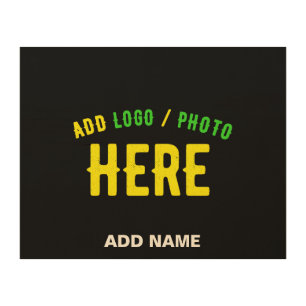 STYLISH MODERN CUSTOMIZABLE BLACK VERIFIED BRANDED WOOD WALL ART