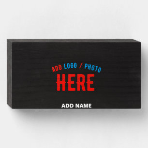 STYLISH MODERN CUSTOMIZABLE BLACK VERIFIED BRANDED WOODEN BOX SIGN