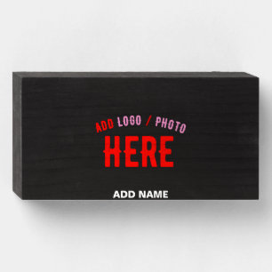 STYLISH MODERN CUSTOMIZABLE BLACK VERIFIED BRANDED WOODEN BOX SIGN