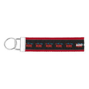 STYLISH MODERN CUSTOMIZABLE BLACK VERIFIED BRANDED WRIST KEYCHAIN
