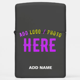 STYLISH MODERN CUSTOMIZABLE BLACK VERIFIED BRANDED ZIPPO LIGHTER