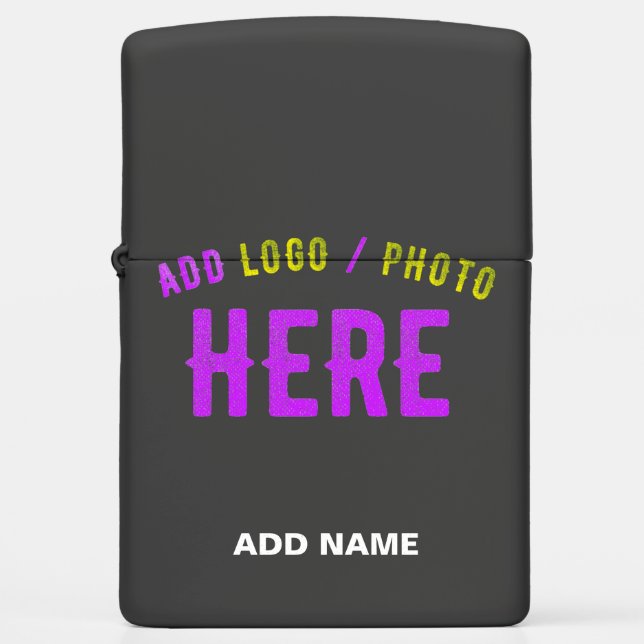 STYLISH MODERN CUSTOMIZABLE BLACK VERIFIED BRANDED ZIPPO LIGHTER (Front)