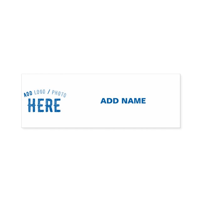 STYLISH MODERN CUSTOMIZABLE BLUE VERIFIED BRANDED SELF-INKING STAMP (Design)