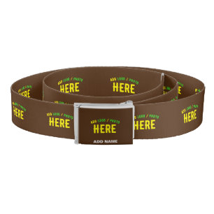 STYLISH MODERN CUSTOMIZABLE BROWN VERIFIED BRANDED BELT