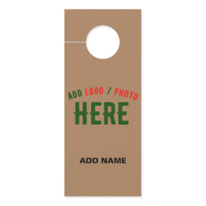 STYLISH MODERN CUSTOMIZABLE BROWN VERIFIED BRANDED DOOR HANGER