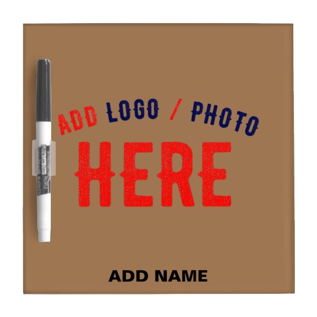 STYLISH MODERN CUSTOMIZABLE BROWN VERIFIED BRANDED DRY ERASE BOARD (Front)