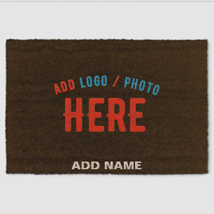STYLISH MODERN CUSTOMIZABLE BROWN VERIFIED BRANDED FIBER DOORMAT