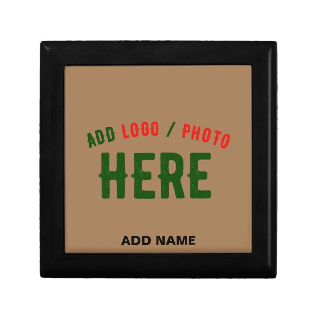 STYLISH MODERN CUSTOMIZABLE BROWN VERIFIED BRANDED GIFT BOX (Front)