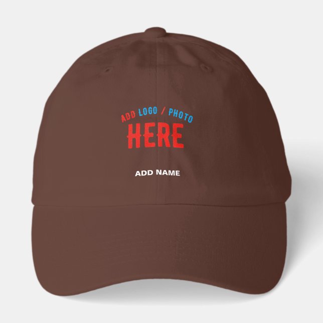 STYLISH MODERN CUSTOMIZABLE BROWN VERIFIED BRANDED HAT (Front)