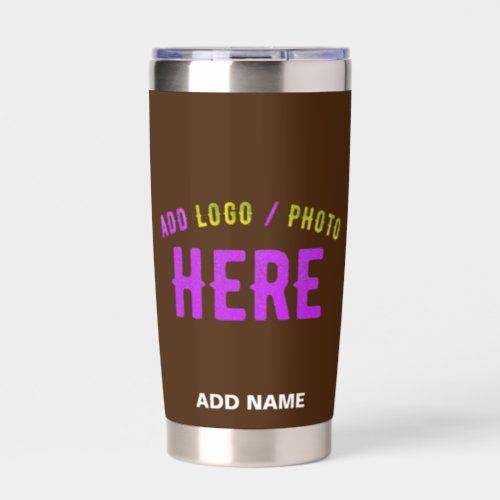 STYLISH MODERN CUSTOMIZABLE BROWN VERIFIED BRANDED INSULATED TUMBLER