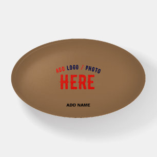 STYLISH MODERN CUSTOMIZABLE BROWN VERIFIED BRANDED PAPERWEIGHT