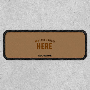 STYLISH MODERN CUSTOMIZABLE BROWN VERIFIED BRANDED PATCH