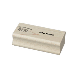 STYLISH MODERN CUSTOMIZABLE BROWN VERIFIED BRANDED RUBBER STAMP