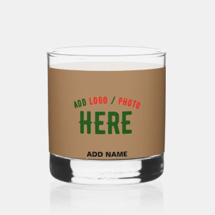 STYLISH MODERN CUSTOMIZABLE BROWN VERIFIED BRANDED WHISKEY GLASS