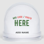 STYLISH MODERN CUSTOMIZABLE CLEAR VERIFIED BRANDED SNOW GLOBE