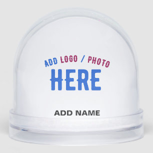 STYLISH MODERN CUSTOMIZABLE CLEAR VERIFIED BRANDED SNOW GLOBE