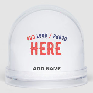 STYLISH MODERN CUSTOMIZABLE CLEAR VERIFIED BRANDED SNOW GLOBE