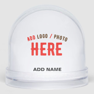 STYLISH MODERN CUSTOMIZABLE CLEAR VERIFIED BRANDED SNOW GLOBE