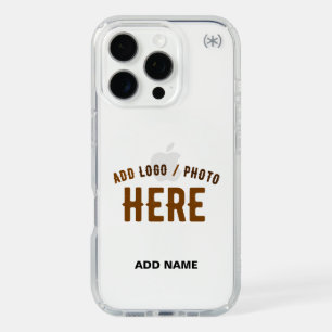STYLISH MODERN CUSTOMIZABLE CLEAR VERIFIED BRANDED iPhone 16 PRO CASE