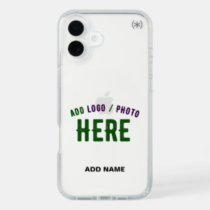 STYLISH MODERN CUSTOMIZABLE CLEAR VERIFIED BRANDED iPhone 16 PLUS CASE