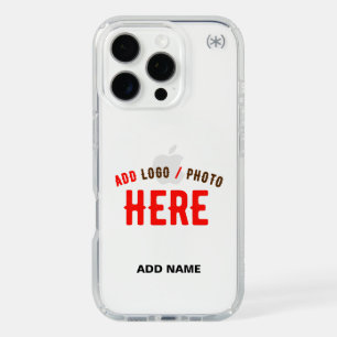 STYLISH MODERN CUSTOMIZABLE CLEAR VERIFIED BRANDED iPhone 16 PRO CASE