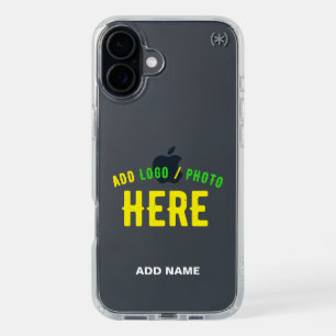 STYLISH MODERN CUSTOMIZABLE CLEAR VERIFIED BRANDED iPhone 16 PLUS CASE