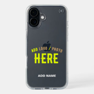 STYLISH MODERN CUSTOMIZABLE CLEAR VERIFIED BRANDED iPhone 16 PLUS CASE