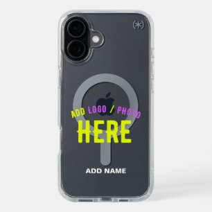 STYLISH MODERN CUSTOMIZABLE CLEAR VERIFIED BRANDED iPhone 16 PLUS CASE