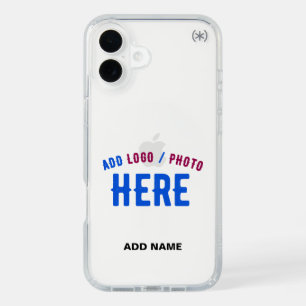 STYLISH MODERN CUSTOMIZABLE CLEAR VERIFIED BRANDED iPhone 16 PLUS CASE