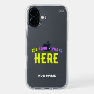 STYLISH MODERN CUSTOMIZABLE CLEAR VERIFIED BRANDED iPhone 16 PLUS CASE