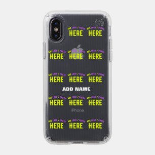 STYLISH MODERN CUSTOMIZABLE CLEAR VERIFIED BRANDED SPECK iPhone XS CASE