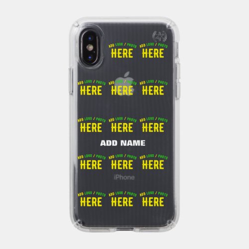 STYLISH MODERN CUSTOMIZABLE CLEAR VERIFIED BRANDED SPECK iPhone XS CASE