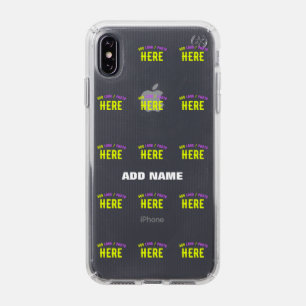 STYLISH MODERN CUSTOMIZABLE CLEAR VERIFIED BRANDED SPECK iPhone XS MAX CASE