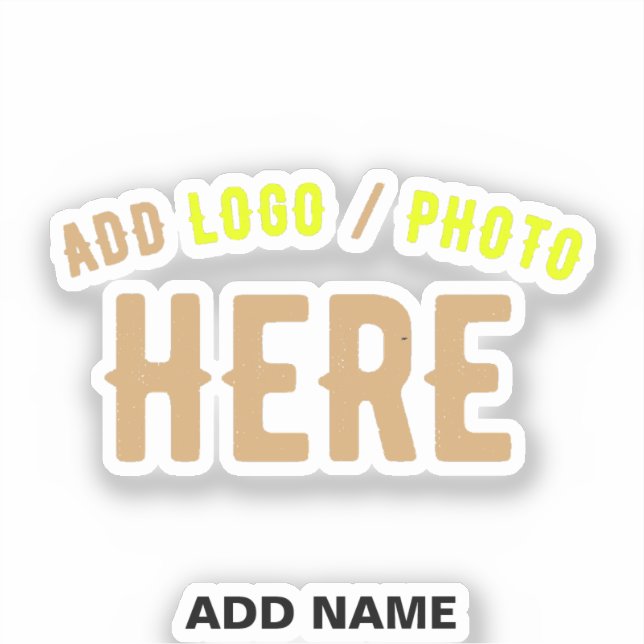 STYLISH MODERN CUSTOMIZABLE CLEAR VERIFIED BRANDED STICKER (Front)