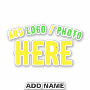 STYLISH MODERN CUSTOMIZABLE CLEAR VERIFIED BRANDED STICKER