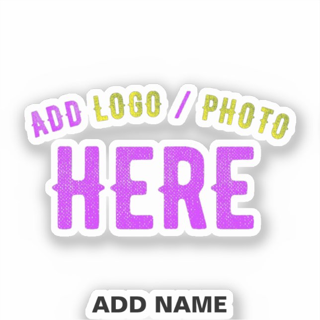 STYLISH MODERN CUSTOMIZABLE CLEAR VERIFIED BRANDED STICKER (Front)