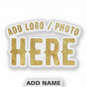 STYLISH MODERN CUSTOMIZABLE CLEAR VERIFIED BRANDED STICKER