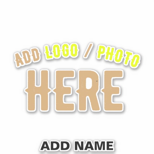 STYLISH MODERN CUSTOMIZABLE CLEAR VERIFIED BRANDED STICKER (Front)