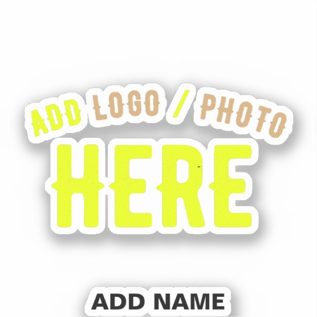 STYLISH MODERN CUSTOMIZABLE CLEAR VERIFIED BRANDED STICKER (Front)